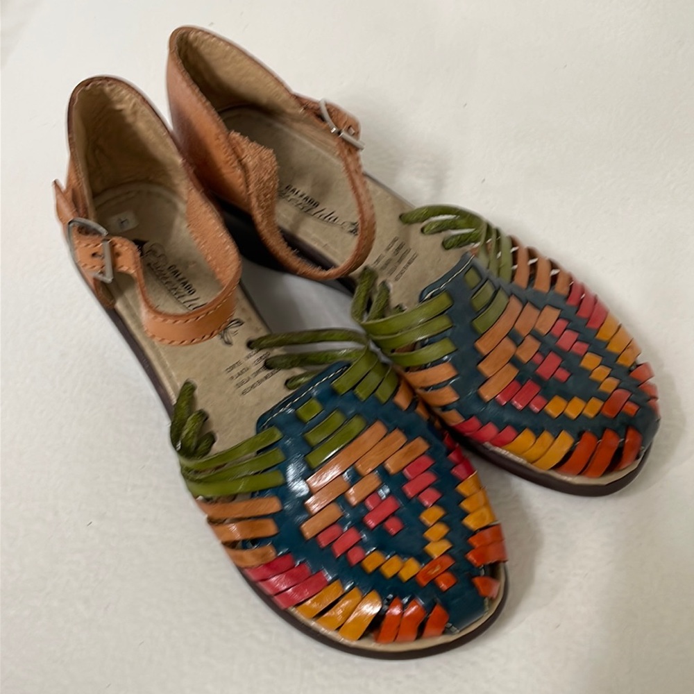 Calzado Esmeralda Multicolor Leather Mexican
Huaraches Sandal